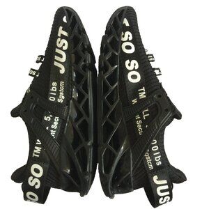 UMYOGO ATHLETIC SHOES WOMENS 7 38 BLACK RUNNING FASHION CASUAL WORKOUT NO LACES